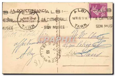 Albi — Katedra św. Cecylii — Le Porche — Yvon — Rewers