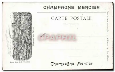 ÉPERNAY — Un coin des Promenades Publiques — Collectie Champagne Mercier, uitgever STAERCK, Parijs — Achterkant