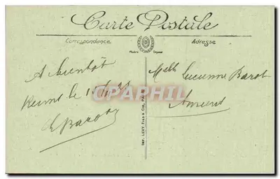 Interior da Igreja São André em Reims — Ruínas da Primeira Guerra Mundial — Vues Paris n° 681 — Verso