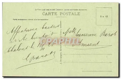 Chalons-sur-Marne (Marne) — Il Ponte sulla Marne — J. Bourgogne, Editore a Château-Thierry, n°52 — Verso