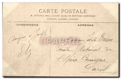 Reims - Beeld van Jeanne d'Arc — voor de kathedraal — uitgever niet geïdentificeerd — Achterkant