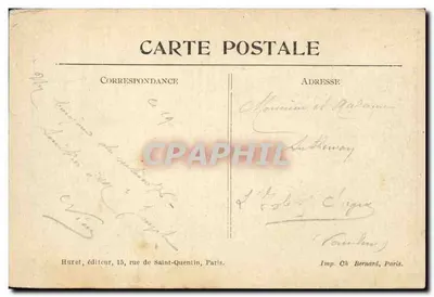 Capela da Virgem em Bouchain (Somme) — destruição da Guerra 1914-1915 — editor Huret, n° 196 — Verso