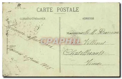 VANNES - De Tour du Connétable en de Muren — Collectie H. Laurent, Port-Louis, n° 401 — Achterkant
