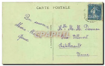 Tours (Loire-et-Loire) — Bazylika św. Martyna, zakończona w 1902 — Laloux, architekt — A. P. — Rewers