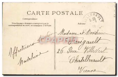 Versailles — Le Parc — Grandes Eaux — Bassin de Latone — Perspektywa Tapis Vert i Kanału — Wydawca ELD, nr 188 — Rewers