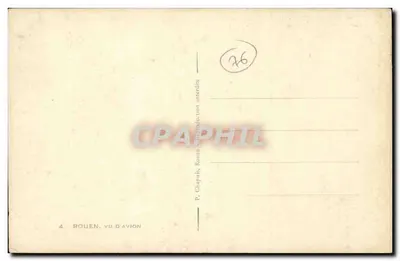 Rouen — Widok z powietrza — P. Chaput — Rewers