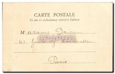 Mont Saint-Michel — Zamek i Klasztor — B. F., Paryż — Rewers