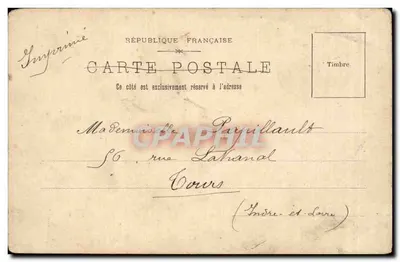 La Ferté-Bernard - Rue Florant — editor J. Rouxvert, número de série não visível — Verso