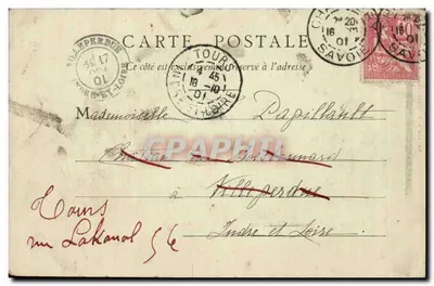 Zaklęcia Wielkiej Chartreux — widok klasztoru i gór — wydawca R. Reynal & Cie, nr 108 — Rewers