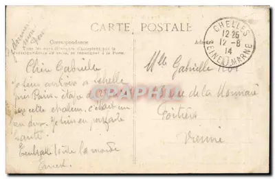 Charenton — Avenue de Gravelle — Edizione V. Contant Bazan Chamy, rue de Paris, Charenton — Verso
