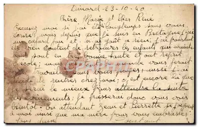 Stara pocztówka Dinard — Hotel Royal — Rewers