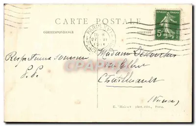 Bois de Boulogne — Um canto do Lago — E. M. n° 5097 — Verso