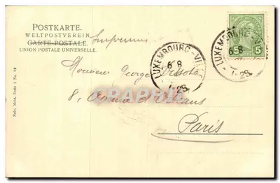 Trzy orzechy - Die drei Eicheln — Luksemburski, wydawca Nola, seria nr 88 — Rewers