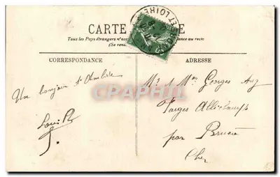 Amboise — A Capela São Humberto — MM. — Verso