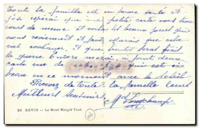 O Mont Malgré Tout — Revin — n°30 — Verso