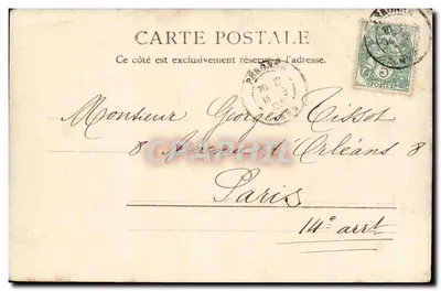 Tarbes — widok panoramiczny z górami na tle — A. Villatte, Tarbes, n° 10803,12 — Rewers