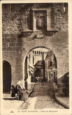 Mont-Saint-Michel — Porte du Boulevards — Cie Alsacienne des Arts Photographiques, Strasbourg