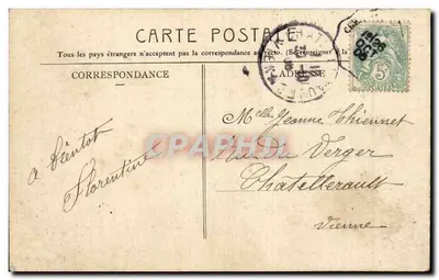 Ruínas do Castelo de Murols (P.-de-D.) — n° 359 — editor não visível — Verso