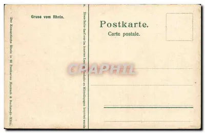 Bingen — widok na Ryn i winnice — wydawca nieodczytelny — Rewers