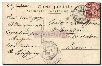 Genève — Pont du Mont-Blanc — éditeur E H 42 — Reverso