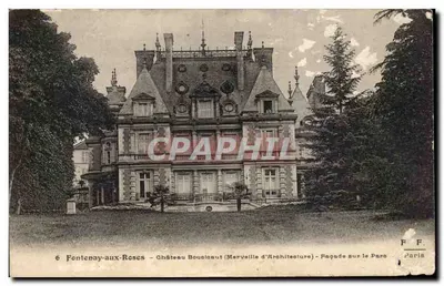 Fontenay-aux-Roses — Castelo Bousseaut (Maravilha de Arquitetura) — Fachada no Parque — F.F. Paris