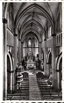 Fribourg — Intérieur de la Cathédrale — Édition Phil.-Perruchet, Lausanne, n°8393