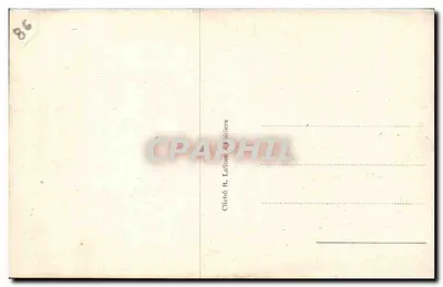 Poitiers — Kerk van Sint Radegonde — Het Pas van God (Verschijning van de Heilige Maagd aan Sint Radegonde op 3 Augustus 586) — Achterkant