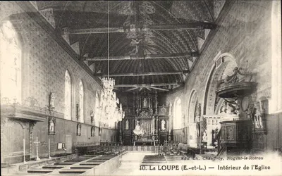 La Loupe (E.-et-L.) — Interior da Igreja — Éd. Ch. Chauffroy, Nogent-le-Rotrou