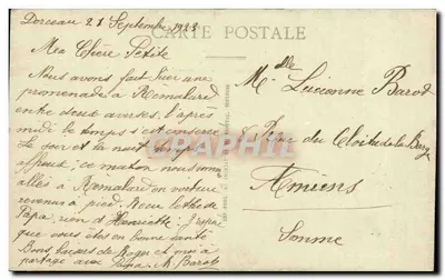 Rémalard (Orne) — Vista Panorâmica — Edição A. Brosse — Verso