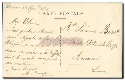 Bellou-sur-Huisne (Orne) — A Passarela — Edição A. Brosse — Verso