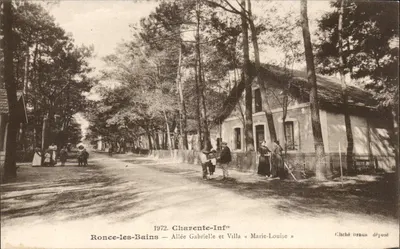 Ronce-les-Bains — Avenida Gabrielle e Villa « Marie-Louise » — Cliché Braun depositado
