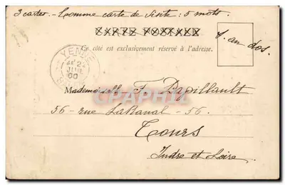 Chambéry - De Waterval van Jacob — Uitgever L. E. Reynaud - P. Pol. Besson, zichtbaar serie-nummer — Achterkant