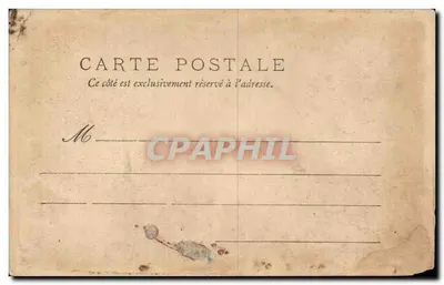 Bilhete postal antigo Romoratin Le carroir dore — Verso