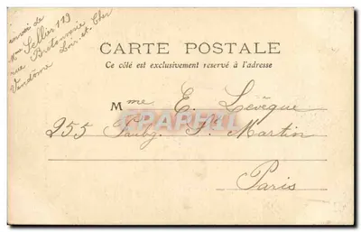 La Poissonnière — Kominek w salonie — Wydawca: M. S. Lellin — Rewers
