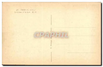 O Coteau e o Loir — TROO (Loir-et-Cher) — R. Durange, editor, Tours — Verso