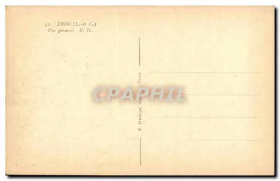 Troyes (Aube) — Visão geral — R. Dorange, editor, n°52 — Verso