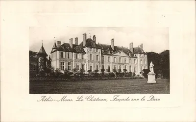 Althiès-Mons. O Castelo, Fachada para o Parque — Coleção F, número 34