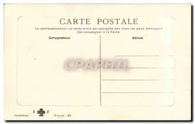Althiès-Mons. O Castelo, Fachada para o Parque — Coleção F, número 34 — Verso