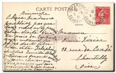 Luzarches (S.-et-O) — Katedra (strona wschodnia) — Wydawca nieznany — Rewers