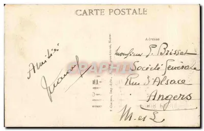 La Baule-les-Pins (Loire-Inf.) — Praça dos Palmeiros, para o Oeste — O Arrondissement da Loire — Verso