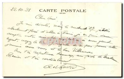 Castelo de THIMÉCOURT — Luzarches (S.-et-O.) — editor não identificado, n° de série 27 — Verso