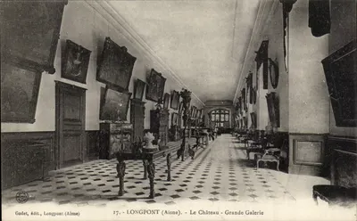 Longpont (Aisne) - O Castelo - Grande Galeria — Godet, editor, Longpont (Aisne)