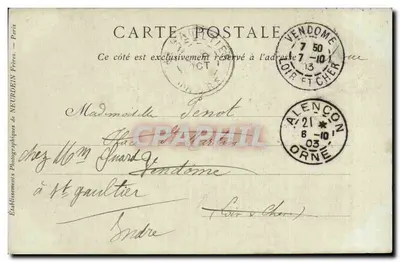 Alençon — Il Castello e il Palazzo di Giustizia — Collezioni ND Phot — Verso