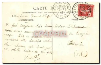 Les Sables-d'Olonne — Wejście do portu — Wydawnictwo Nowych Galerii — N° 2.6 — Rewers