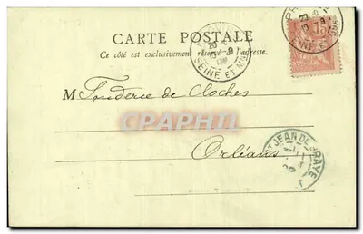Ruiny zamku w Provins — Provins 1902 — B.E. Paryż — Rewers