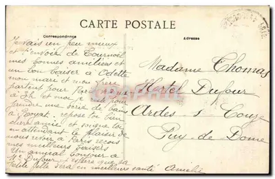 Zamek Tournœil — Piękna Auvergne — wydawca nieznany, nr 404 — Rewers
