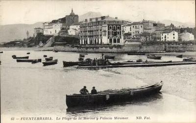 Fuenterrabia — A Praia da Marina e Palácio Miramar — ND. Fol.