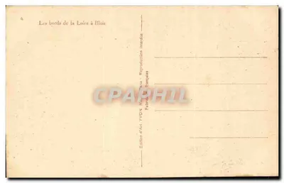 Margens do rio Loire em Blois — Edição d'Art YVON — n°4 — Verso