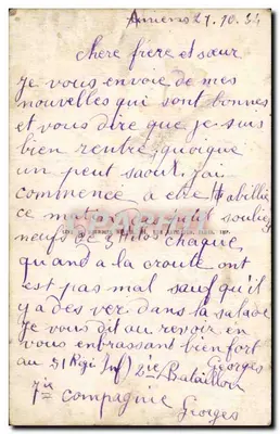 Amiens — widok panoramiczny — Lévy, Paryż, Imp. — Rewers