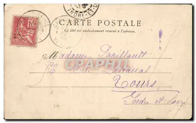 Croix de Vie - Le Port - Stara pocztówka — Rewers
